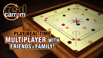 Real Carrom - 3D Multiplayer G Affiche