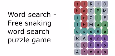 Snaking Word Search Puzzles