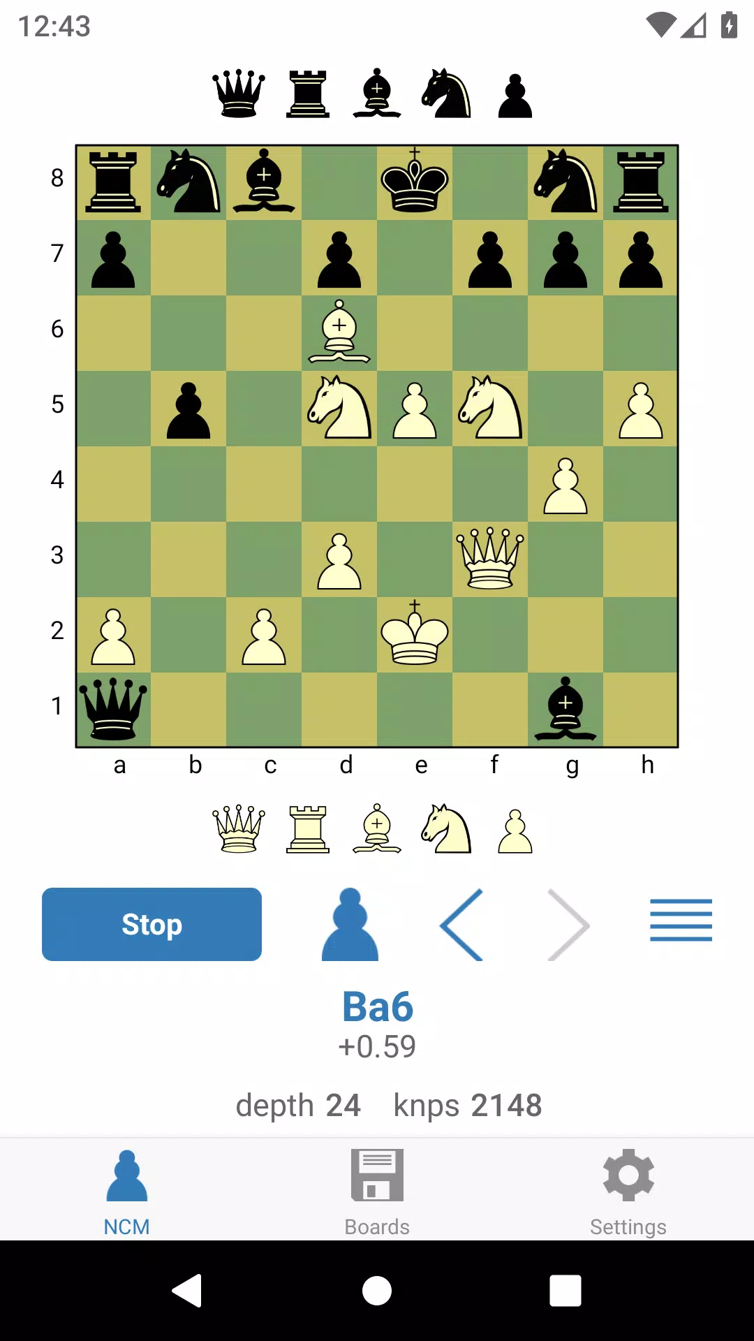 Chess bot - next best move calculator