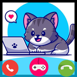 ”Fake Call Cat Game - Prank Cal