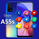 Oppo A55s Launcher: Wallpapers APK