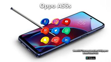 Oppo A55s Launcher: Wallpapers Affiche