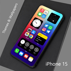 iOS Launcher 2023 : iPhone 15 biểu tượng