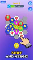 Merge Hexa Sort Colour Game poster