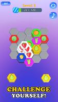 Merge Hexa Sort Colour Game screenshot 1