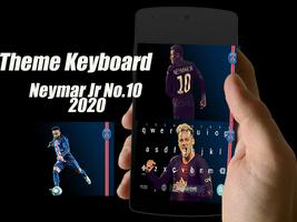 Neymar Jr No.10 Keyboard Theme اسکرین شاٹ 1