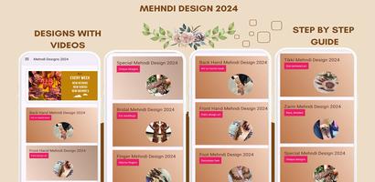 Mehndi Designs 2025 - Offline الملصق
