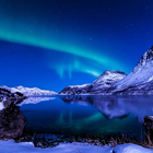 Aurora boreal fondo animado icono