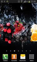 Fruits in water live wallpaper screenshot 1