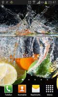 Fruits in water live wallpaper screenshot 2