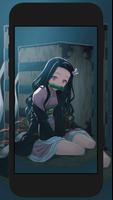 Anime Nezuko HD Wallpapers Affiche