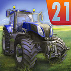 Traktor Farming & Fahrspiel Zeichen