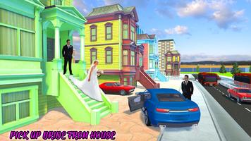 Wedding City Limo Car Driving 포스터