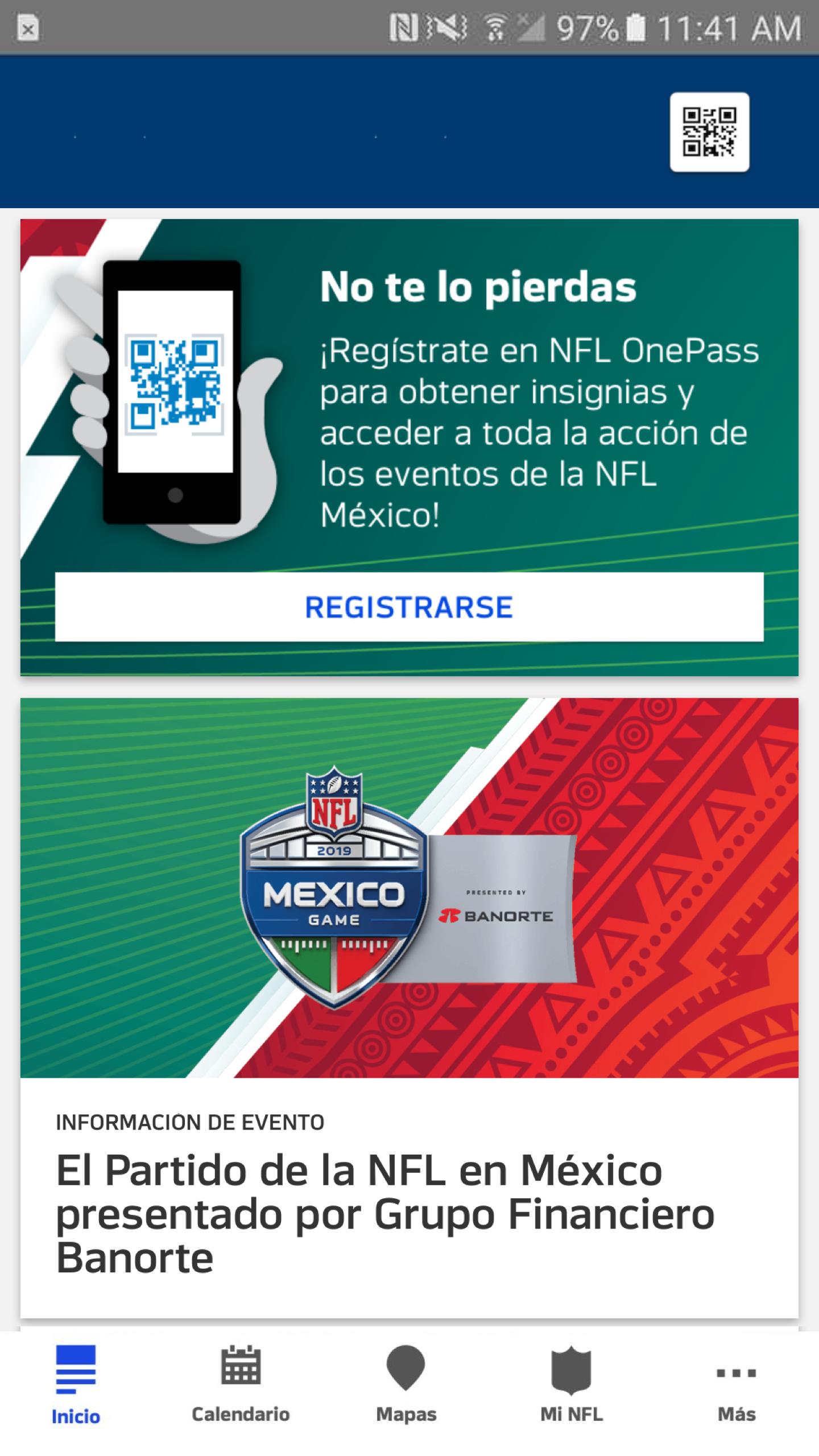 Nfl Mexico Onepass For Android Apk Download - evento de roblox zombie rush