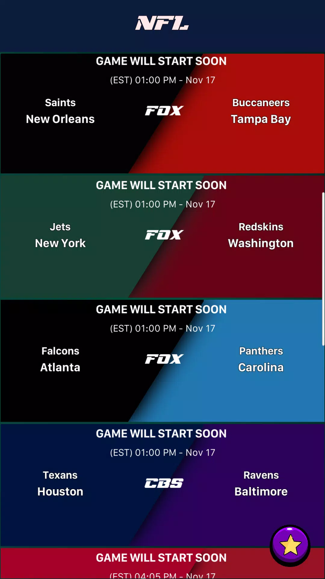 Live Streaming NFL NCAAF NBA - Apps on Google Play
