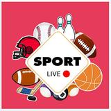 Live Streaming NFL NCAAF NBA-icoon