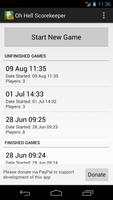 Oh Hell Scorekeeper Free screenshot 2
