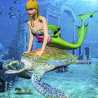 Cute Mermaid World Vs Turtles – Sea World Games icono