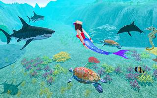 Cute Mermaid World Vs Turtles – Sea World Games captura de pantalla 2