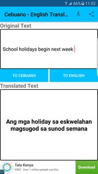 Cebuano - English Translator screenshot 1