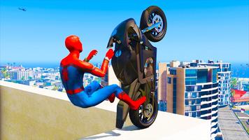 Superhero Tricky Bike Stunt 3D poster
