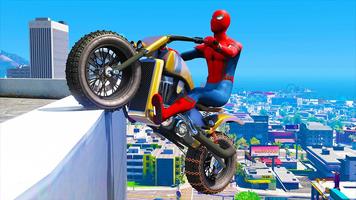 Superhero Tricky Bike Stunt 3D screenshot 2