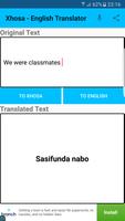 برنامه‌نما Xhosa - English Translator عکس از صفحه