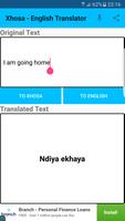 برنامه‌نما Xhosa - English Translator عکس از صفحه