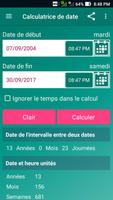 Date Calculatrice capture d'écran 1