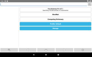 Fora Dictionary Pro capture d'écran 2