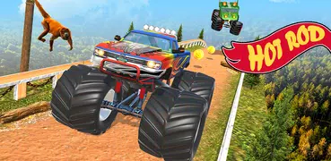 怪物卡車特技賽車遊戲- Monster truck game