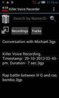 Killer Voice Recorder اسکرین شاٹ 2