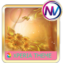 gold flower - Xperia theme APK