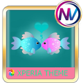 ”love of fish Xperia theme
