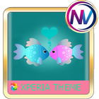 love of fish Xperia theme icône