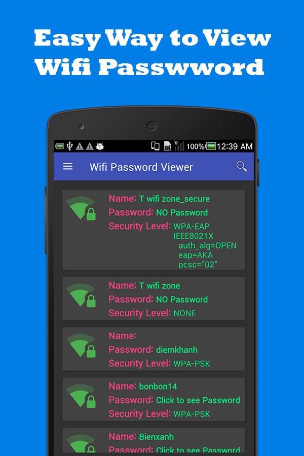 View wifi password