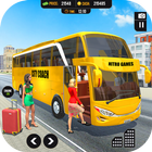 City Bus Driving Coach Games icône