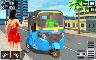 Tuk Tuk Auto Rickshaw 3D Jeux capture d'écran 1