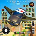 ikon Flying Police Car Driving Game