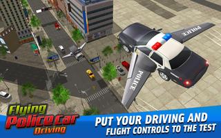 Flying Police Car Driving Game poster