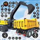 Snow Excavator Dump Truck Game APK