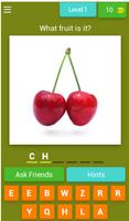 Word puzzle: English fruit vocabulary - WIN PRIZE plakat