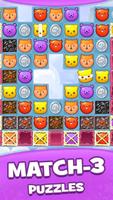 برنامه‌نما Monster Bit Emoji Blitz Match3 عکس از صفحه