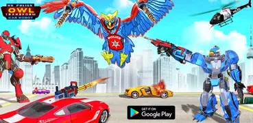 Hero Bat Robot : Car Games