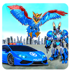 Hero Bat Robot : Car Games icône