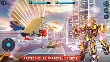 Hero Bat Robot : Car Games Affiche