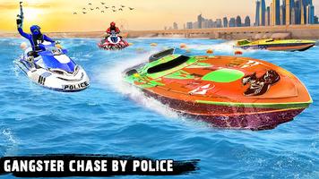 Police Jet Ski Chase Crime Sim اسکرین شاٹ 1