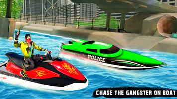 Police Jet Ski Chase Crime Sim ảnh chụp màn hình 2