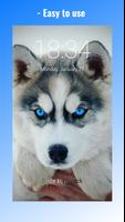 Cute Husky Puppies Lock Screen Affiche