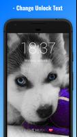 Cute Husky Puppies Lock Screen تصوير الشاشة 2